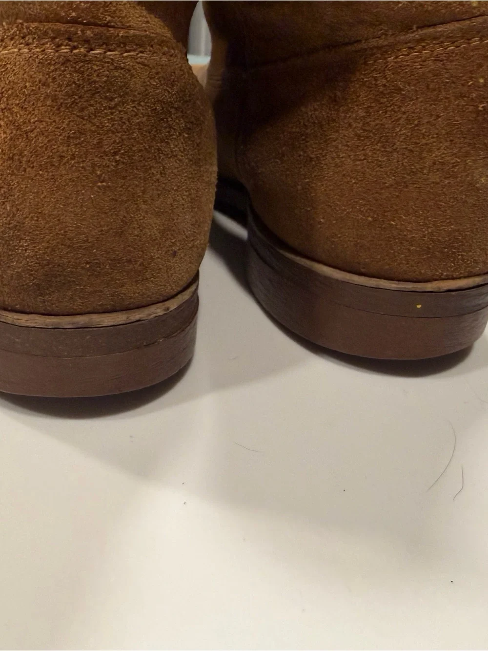 Sears Vintage Men's Suede Pull-On Boots - Tan Brown
